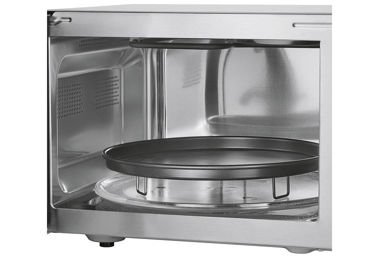 Produktbild: Severin MW 7774 Mikrowelle Edelstahl (geb&uuml;rstet), Silber 900 W Grillfunktion, mit Pizzafunktion, Hei&szlig;luft-Funktion