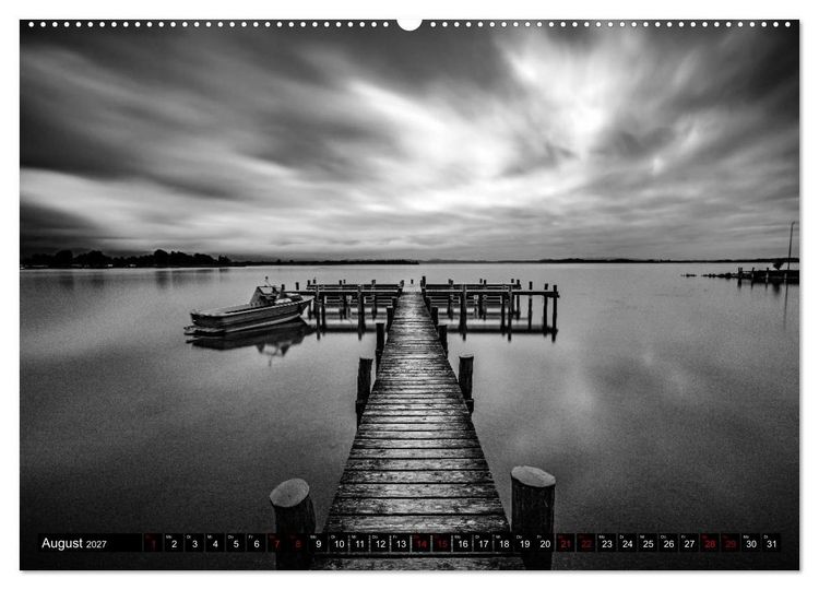 Produktbild: Dramatik in SW (Wandkalender 2027 DIN A2 quer), CALVENDO Monatskalender