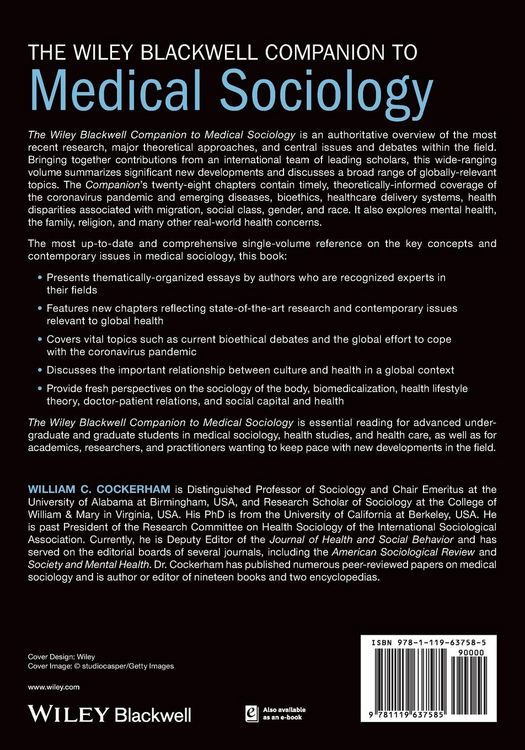 Produktbild: The Wiley Blackwell Companion to Medical Sociology