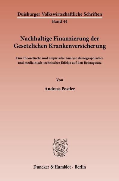 Produktbild: Nachhaltige Finanzierung der Gesetzlichen Krankenversicherung.