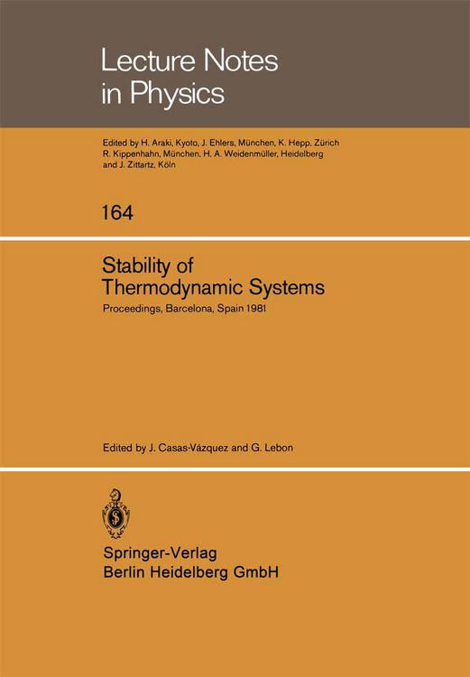 Produktbild: Stability of Thermodynamic Systems