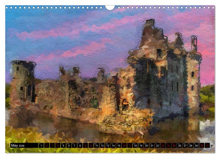 Produktbild: Castles of Scotland (Wall Calendar 2026 DIN A3 landscape), CALVENDO 12 Month Wall Calendar