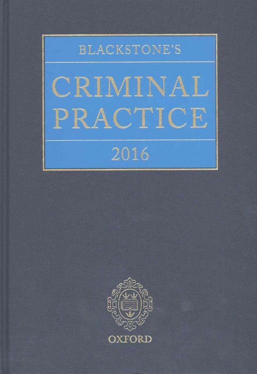 Produktbild: Blackstones Criminal Prac 2016