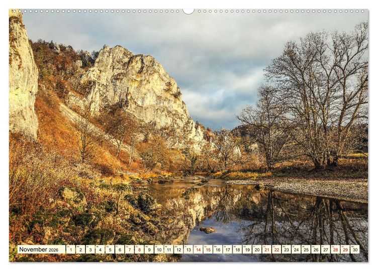 Produktbild: Naturpark Obere Donau (hochwertiger Premium Wandkalender 2026 DIN A2 quer), Kunstdruck in Hochglanz