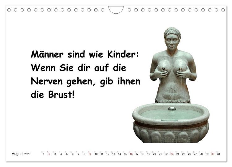 Produktbild: Was Frauen &uuml;ber M&auml;nner denken (Wandkalender 2026 DIN A4 quer), CALVENDO Monatskalender