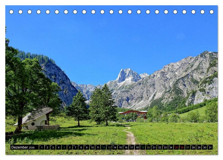 Produktbild: Servus. Landschaften im Tirol (Tischkalender 2026 DIN A5 quer), CALVENDO Monatskalender