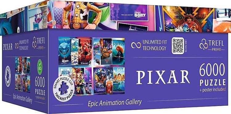 Produktbild: UFT Puzzle 6000 - Disney / Pixar Animationsgalerie