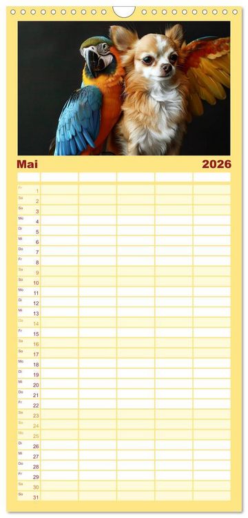 Produktbild: Familienplaner 2026 - Wenn Vertrauen siegt mit 5 Spalten (Wandkalender, 21 x 45 cm) CALVENDO