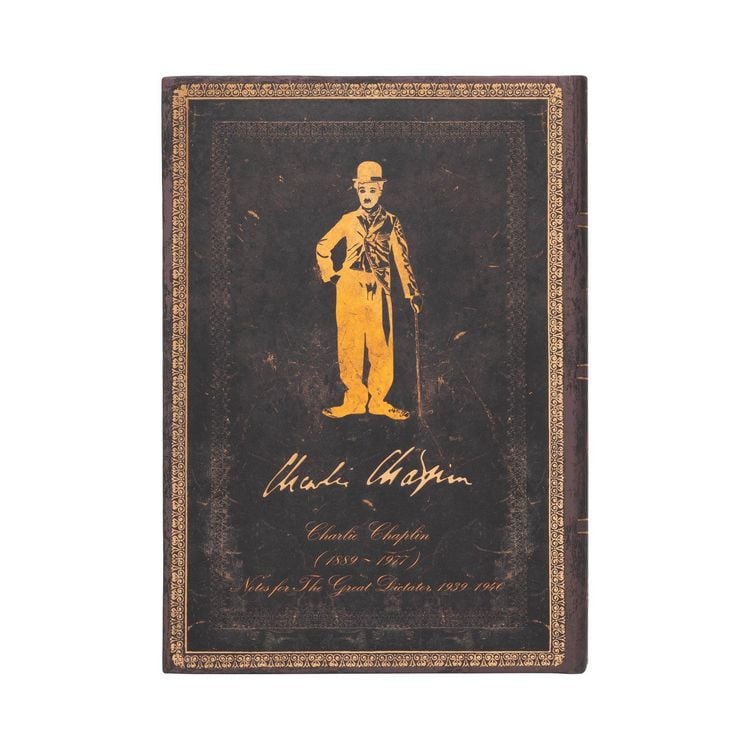 Produktbild: Hardcover Notizbuch Hommage an Charlie Chaplin, Midi, Liniert