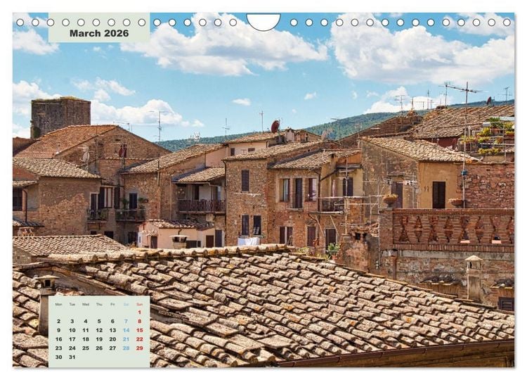 Produktbild: Wonderful Tuscany (Wall Calendar 2026 DIN A4 landscape), CALVENDO 12 Month Wall Calendar