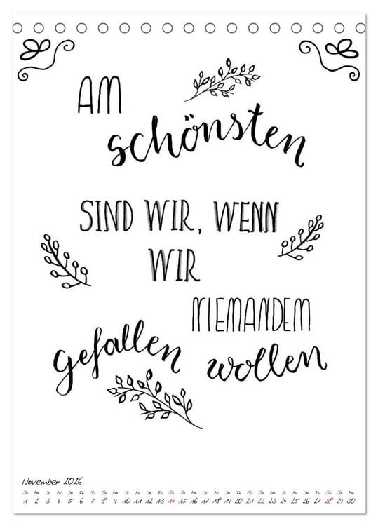 Produktbild: Spruch-Reich-handgeschriebene Spr&uuml;che von frech bis weise (Tischkalender 2026 DIN A5 hoch), CALVENDO Monatskalender