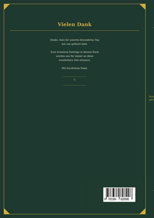 Produktbild: Hochzeits G&auml;stebuch