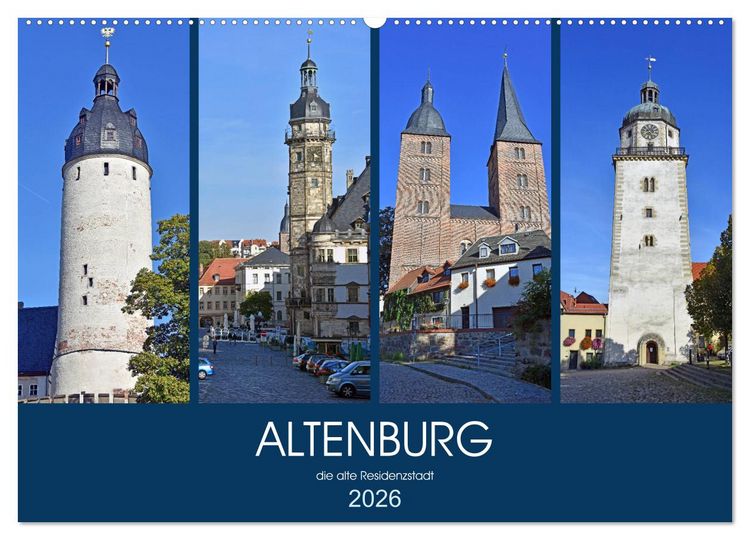Produktbild: ALTENBURG, die alte Residenzstadt (Wandkalender 2026 DIN A2 quer), CALVENDO Monatskalender