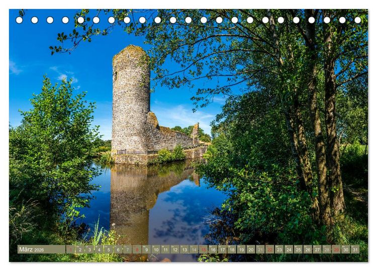 Produktbild: Burgen in Rheinland-Pfalz (Tischkalender 2026 DIN A5 quer), CALVENDO Monatskalender