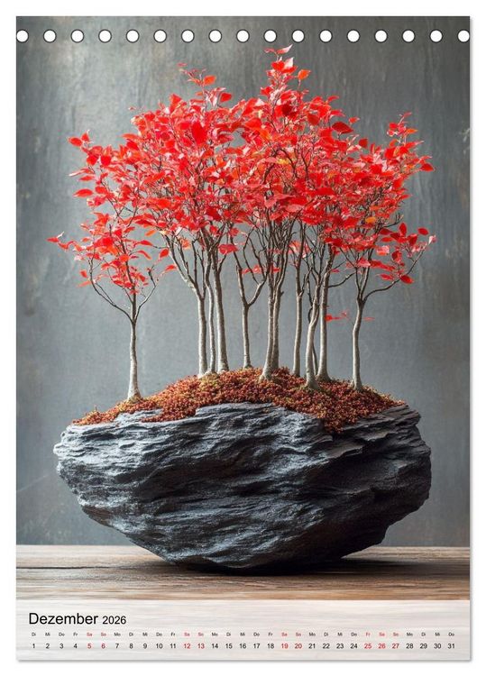 Produktbild: Die stille Kraft des Bonsai (Tischkalender 2026 DIN A5 hoch), CALVENDO Monatskalender