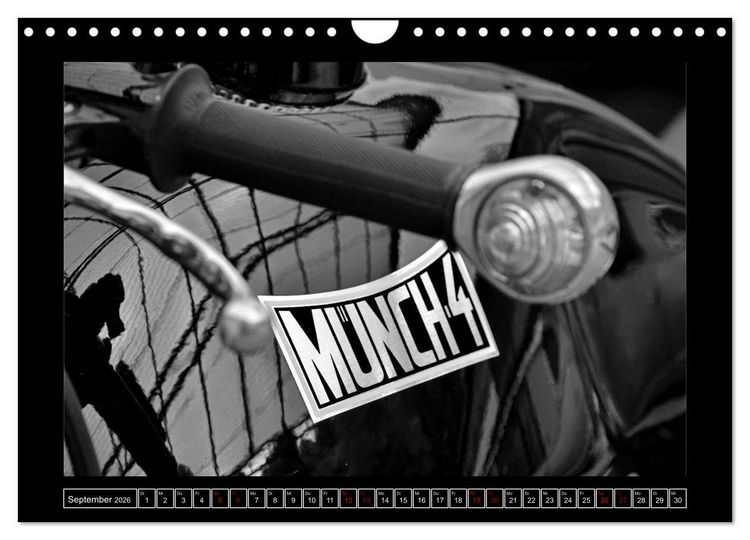 Produktbild: M&uuml;nch Mammut TT in schwarzweiss (Wandkalender 2026 DIN A4 quer), CALVENDO Monatskalender