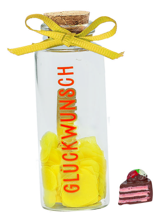 Produktbild: Geschenkgl&auml;schen mit Botschaft