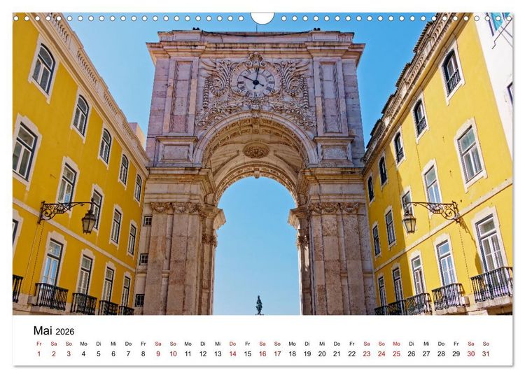 Produktbild: Lissabon und seine Wahrzeichen - Zwischen Tradition und Moderne (Wandkalender 2026 DIN A3 quer), CALVENDO Monatskalender