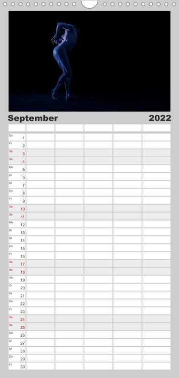 Produktbild: Familienplaner M&Auml;NNER - AKTE ZWISCHEN KRAFT UND SINNLICHKEIT (Wandkalender 2022 , 21 cm x 45 cm, hoch)
