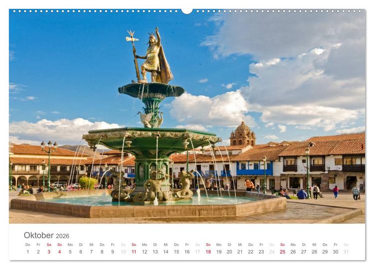 Produktbild: Peru - Perle der Anden (hochwertiger Premium Wandkalender 2026 DIN A2 quer), Kunstdruck in Hochglanz