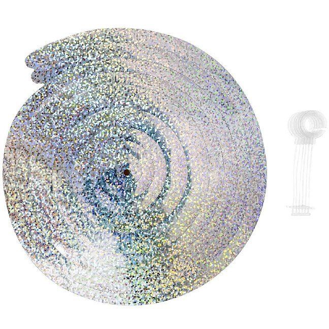 Produktbild: Spiral Luftschlangen, Holographisch/Weiss