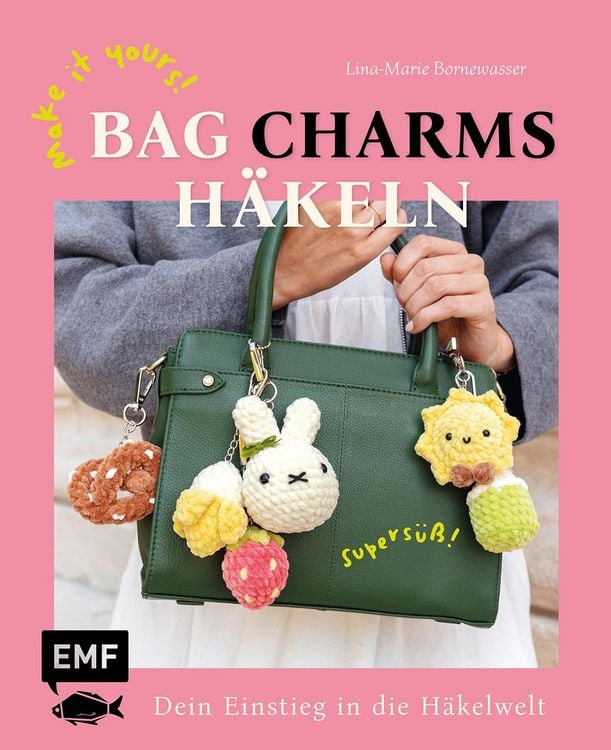 Produktbild: Make it yours! Supers&uuml;&szlig;e Bag Charms h&auml;keln mit @therapyonmyhook