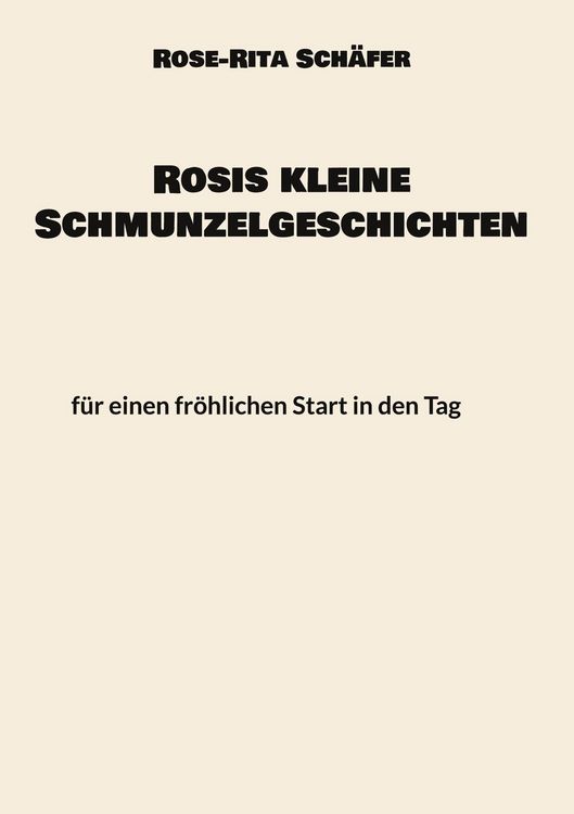 Produktbild: Rosis kleine Schmunzelgeschichten