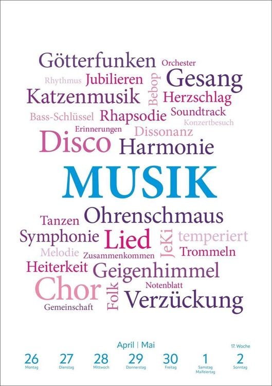 Produktbild: Was uns bewegt Wochen-Kulturkalender 2027 - Mit Worten auf Gedankenreise