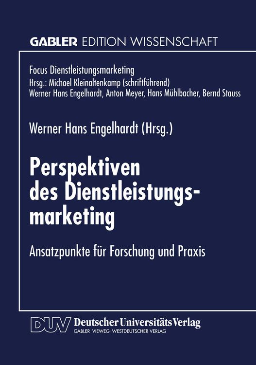Produktbild: Perspektiven des Dienstleistungsmarketing