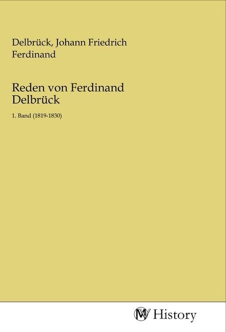Produktbild: Reden von Ferdinand Delbr&uuml;ck