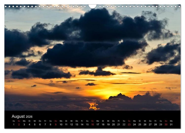 Produktbild: Wolkenmalerei (Wandkalender 2026 DIN A3 quer), CALVENDO Monatskalender