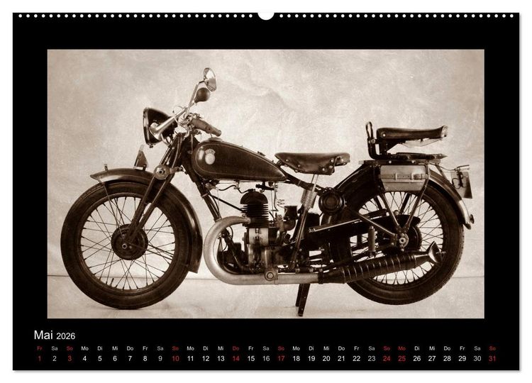 Produktbild: Motorrad Oldtimer aus &Ouml;sterreich (hochwertiger Premium Wandkalender 2026 DIN A2 quer), Kunstdruck in Hochglanz