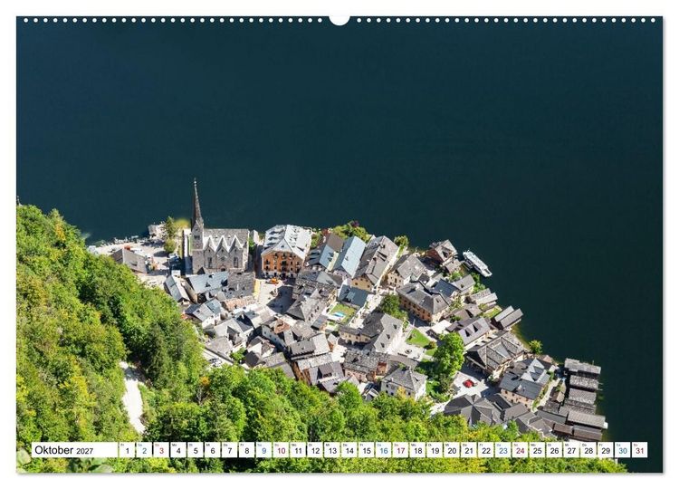 Produktbild: Hallstatt und der Hallst&auml;tter See (hochwertiger Premium Wandkalender 2027 DIN A2 quer), Kunstdruck in Hochglanz