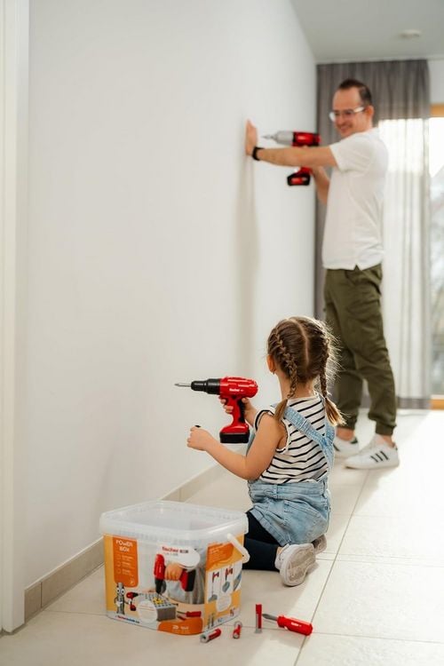 Produktbild: Fischertechnik 579436 - Fischer for Kids, Power-Box, Schrauben-Stecken-Staunen, 28-teilig, f&uuml;r Kinder ab 3 Jahren