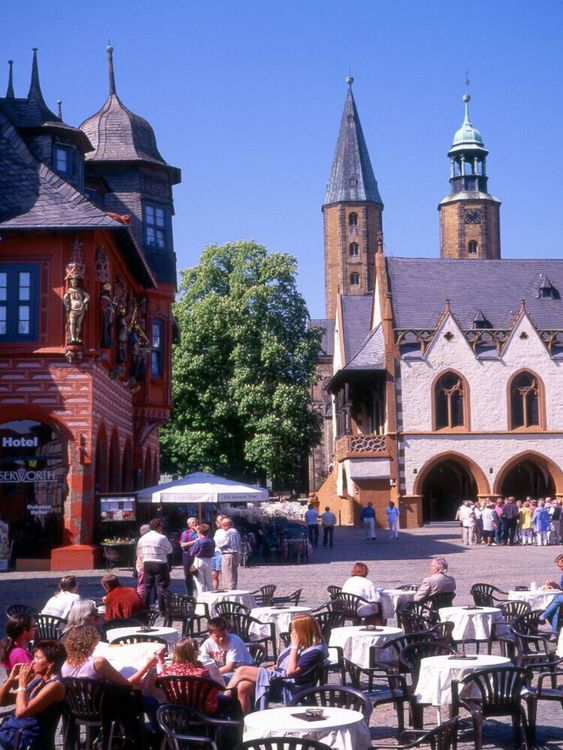 Produktbild: CALVENDO Puzzle Markplatz Goslar mit Rathaus und Kaiser Worth | 1000 Teile Lege-Gr&ouml;&szlig;e 64x48cm Foto-Puzzle f&uuml;r gl&uuml;ckliche Stunden