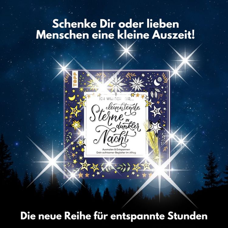 Produktbild: Ich w&uuml;nsche dir ... leuchtende Sterne in dunkler Nacht