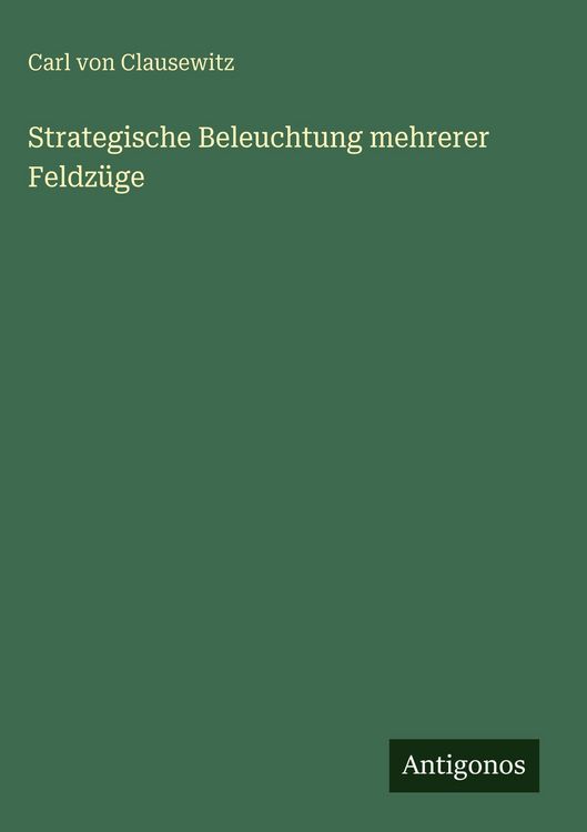 Produktbild: Strategische Beleuchtung mehrerer Feldz&uuml;ge