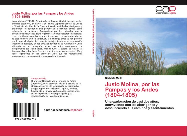 Produktbild: Justo Molina, por las Pampas y los Andes (1804-1805)