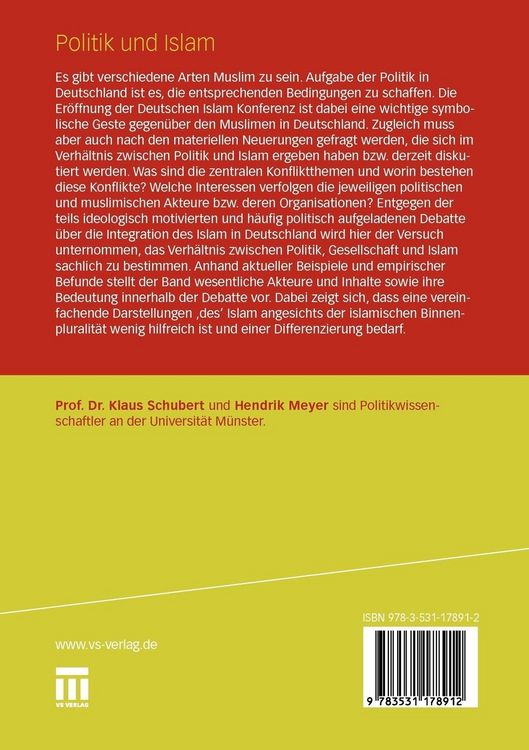 Produktbild: Politik und Islam