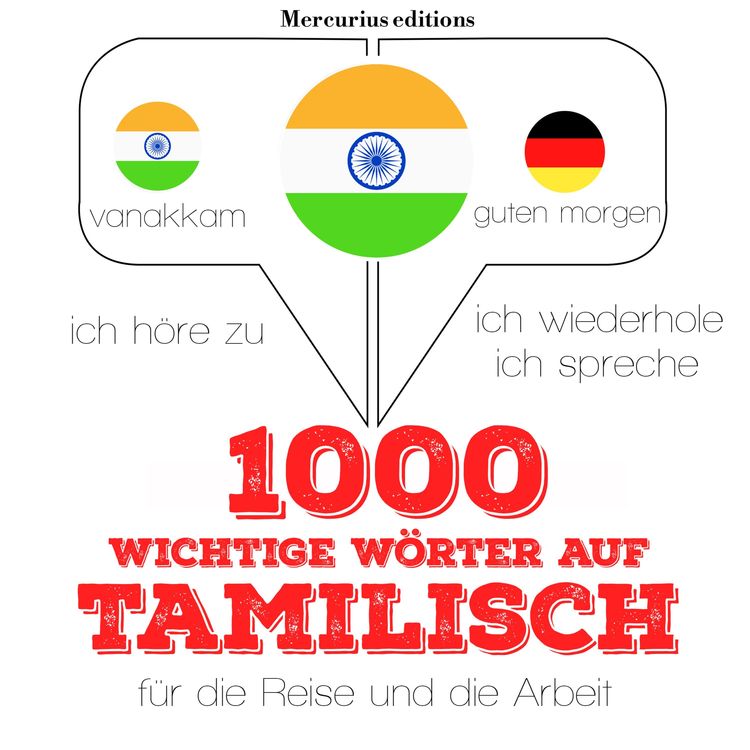 Produktbild: 1000 wichtige W&ouml;rter auf Tamilische f&uuml;r die Reise und die Arbeit