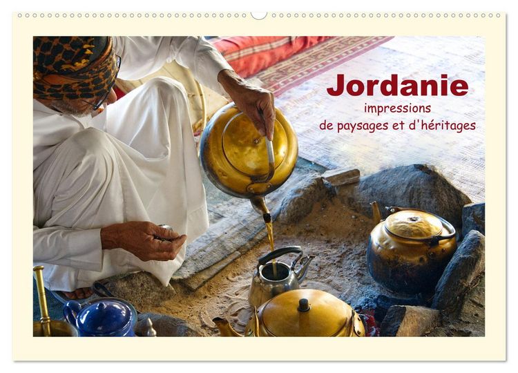 Produktbild: Jordanie - impressions de paysages et d'h&eacute;ritages (Calendrier mural 2026 DIN A2 vertical), CALVENDO calendrier mensuel