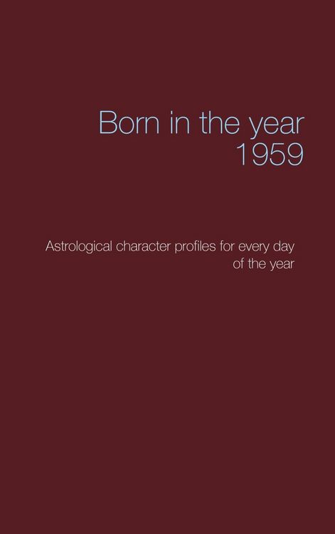 Produktbild: Born in the year 1959