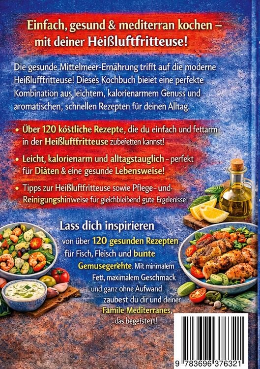 Produktbild: Airfryer trifft Mittelmeer - Das ultimative Kochbuch