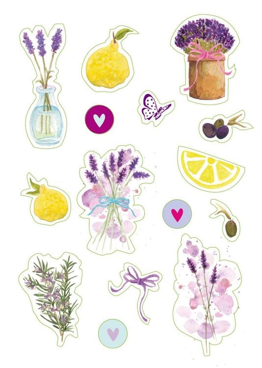 Produktbild: K&uuml;chensticker & Etiketten - Lavendel