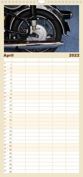 Produktbild: Familienplaner BMW R69S (Wandkalender 2022 , 21 cm x 45 cm, hoch)