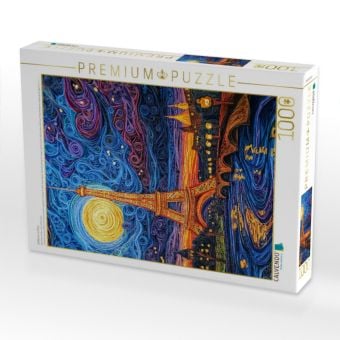 Produktbild: CALVENDO Puzzle Eiffelturm in Paris | 1000 Teile Lege-Gr&ouml;&szlig;e 64x48cm Foto-Puzzle f&uuml;r gl&uuml;ckliche Stunden