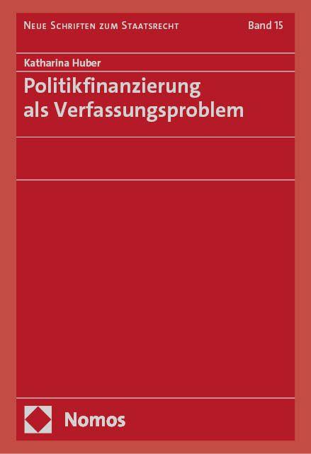 Produktbild: Politikfinanzierung als Verfassungsproblem