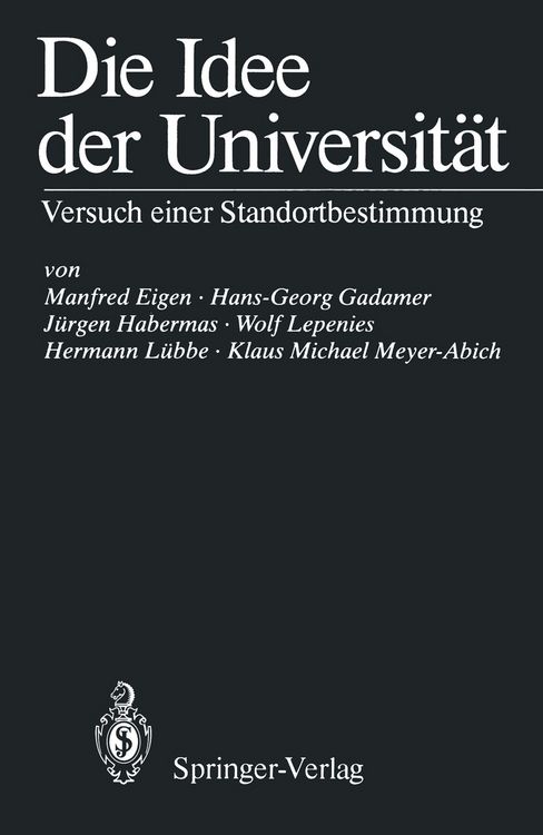 Produktbild: Die Idee der Universit&auml;t