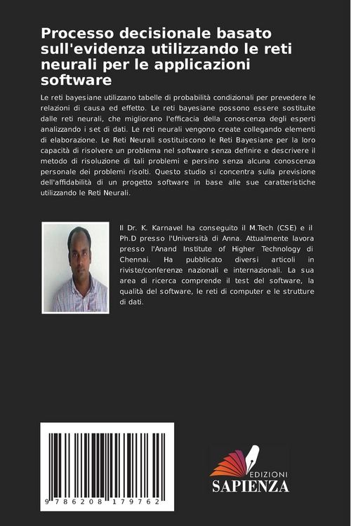 Produktbild: Processo decisionale basato sull'evidenza utilizzando le reti neurali per le applicazioni software