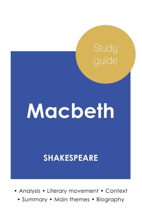 Produktbild: Study guide Macbeth by Shakespeare (in-depth literary analysis and complete summary)